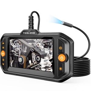 NEW Teslong Endoscope Borescope Camera with Light - 16.5ft Built in HD Monitor